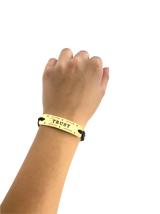 Trust- Vented In Brooklyn  Power Word Aromatherapy Essential Oil Diffuser Bracelet