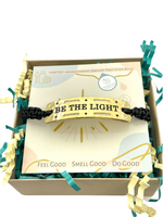 Load image into Gallery viewer, Be The Light- Vented In Brooklyn Power Word Aromatherapy Essential OIl Diffuser Bracelet
