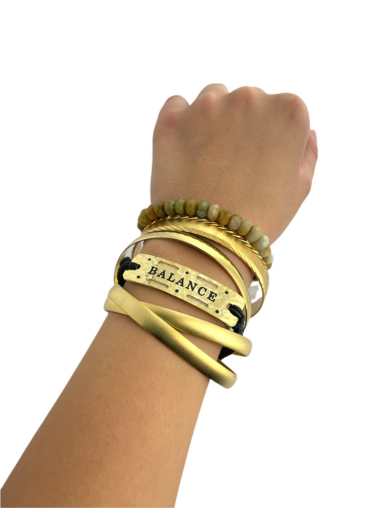 Balance - Vented In Brooklyn Power Word Aromatherapy Diffuser Essential Oil Bracelet