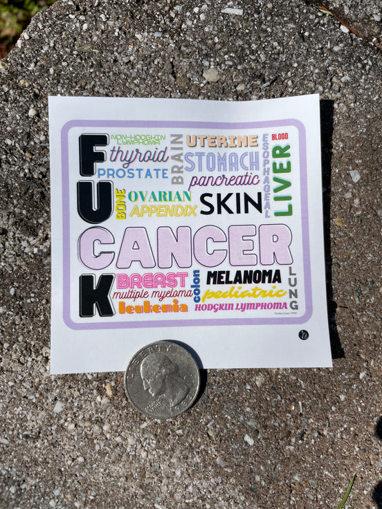 FUCK CANCER STICKER