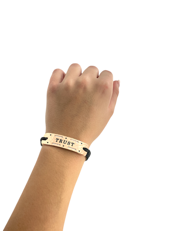 Trust- Vented Power Word Aromatherapy Diffuser Bracelet