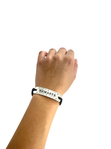 Namaste- Vented In Brooklyn Power Word Aromatherapy Essential Oil Diffuser Bracelet