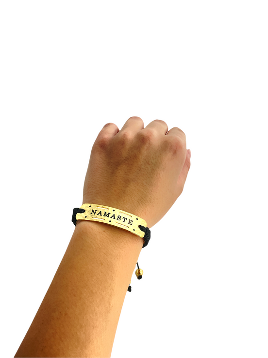 Namaste- Vented Power Word Aromatherapy Diffuser Bracelet