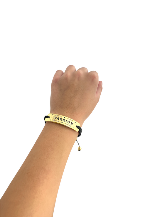 Warrior - Vented Power Word Aromatherapy Diffuser Bracelet