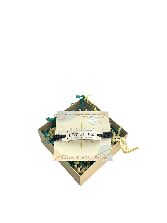 Let It Be - Vented Power Word Aromatherapy Diffuser Bracelet
