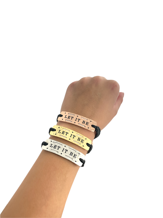 Let It Be - Vented Power Word Aromatherapy Diffuser Bracelet