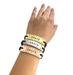 Load image into Gallery viewer, Grace  - Vented Power Word Aromatherapy Diffuser Bracelet
