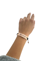 Load image into Gallery viewer, Believe- Vented Power Word Aromatherapy Diffuser Bracelet
