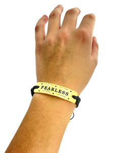 Fearless  - Vented Power Word Aromatherapy Diffuser Bracelet