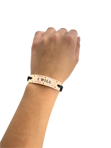 I Will- Vented In Brooklyn Power Word Aromatherapy Essential Oil Diffuser Bracelet