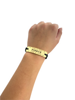 Load image into Gallery viewer, Fierce  - Vented Power Word Aromatherapy Diffuser Bracelet
