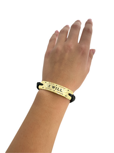 I Will- Vented In Brooklyn Power Word Aromatherapy Essential Oil Diffuser Bracelet