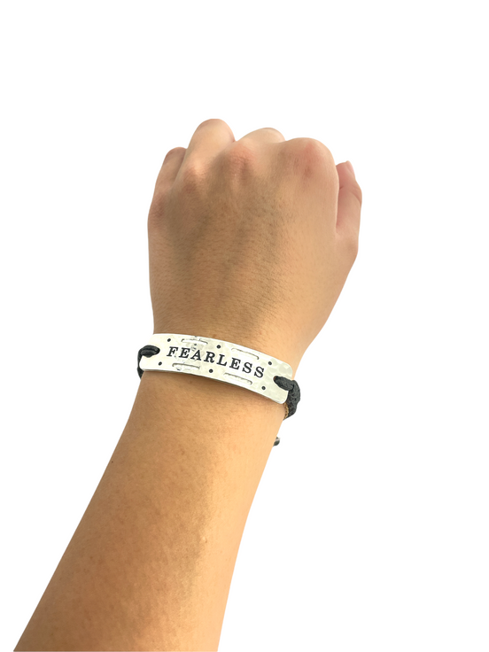 Fearless  - Vented In Brooklyn Power Word Aromatherapy Essential Oil Diffuser Bracelet