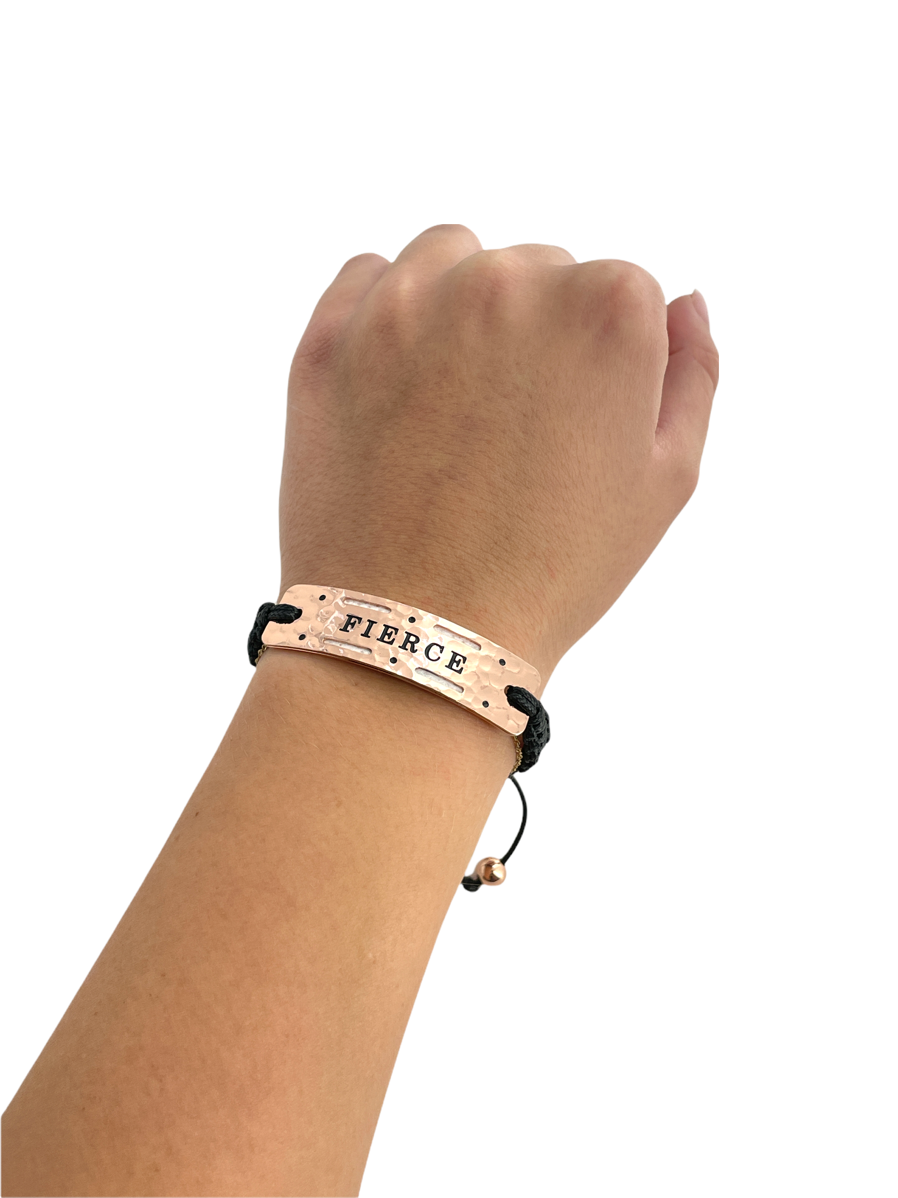 Fierce  - Vented In Brooklyn Power Word Aromatherapy Essential Oil Diffuser Bracelet