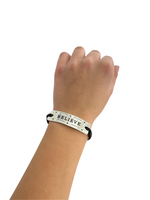 Load image into Gallery viewer, Believe- Vented In Brooklyn Power Word Aromatherapy Essential Oil Diffuser Bracelet
