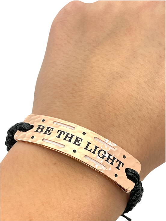 Be The Light- Vented Power Word Aromatherapy Diffuser Bracelet