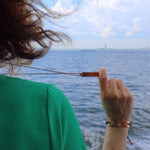 Load image into Gallery viewer, “Let Go Let God” Vented In Brooklyn® Copper Diffuser Necklace
